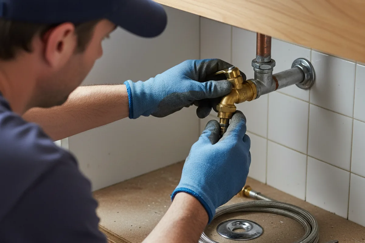 Shutoff valve and fitting work during Faucet and Fixture Repair in Pico Rivera